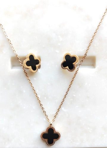 4 Leaf Clover Set "Black" (2)