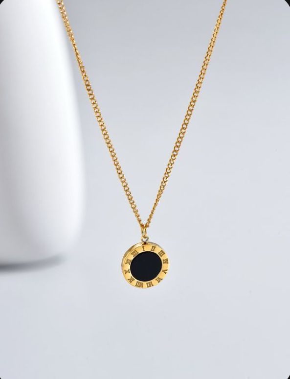 Roman Number Pendant Necklace