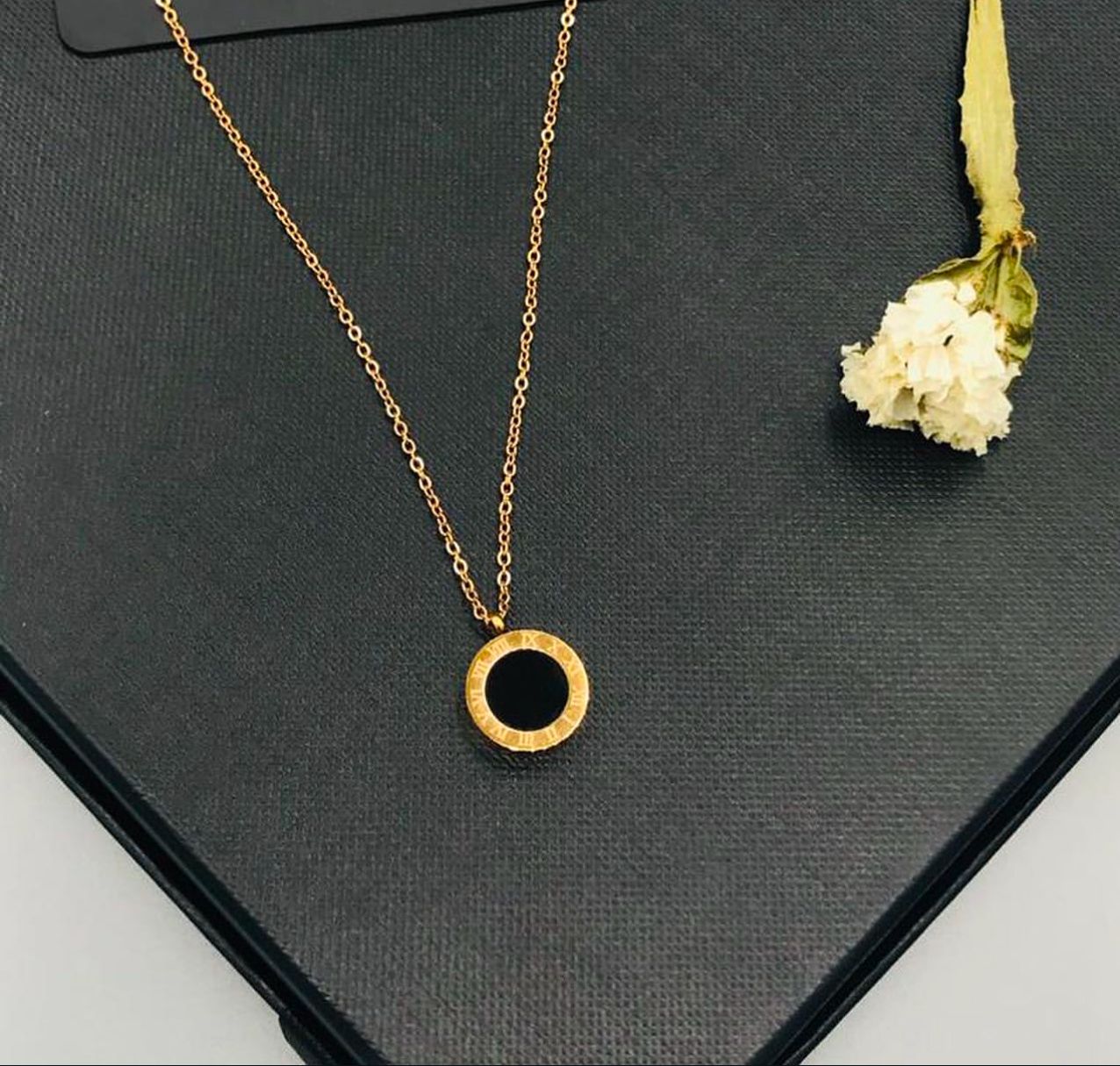 Roman Number Pendant Necklace