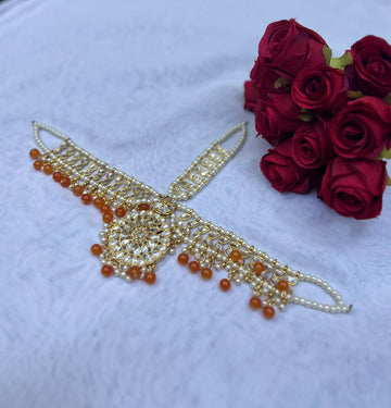 Royal Kundan Pearl Mathapati