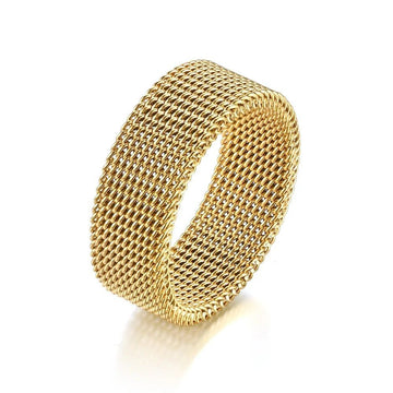 Golden Mesh Ring